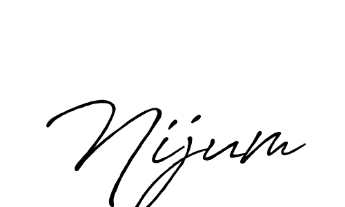 Also You can easily find your signature by using the search form. We will create Nijum name handwritten signature images for you free of cost using Antro_Vectra_Bolder sign style. Nijum signature style 7 images and pictures png