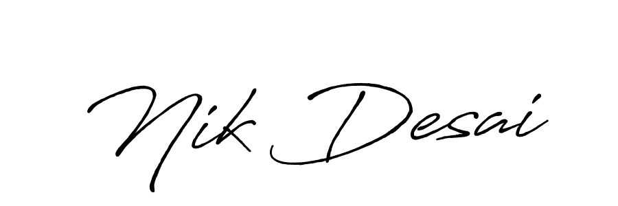 Here are the top 10 professional signature styles for the name Nik Desai. These are the best autograph styles you can use for your name. Nik Desai signature style 7 images and pictures png