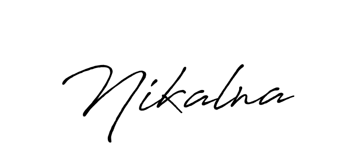 Create a beautiful signature design for name Nikalna. With this signature (Antro_Vectra_Bolder) fonts, you can make a handwritten signature for free. Nikalna signature style 7 images and pictures png