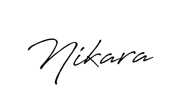 Design your own signature with our free online signature maker. With this signature software, you can create a handwritten (Antro_Vectra_Bolder) signature for name Nikara. Nikara signature style 7 images and pictures png