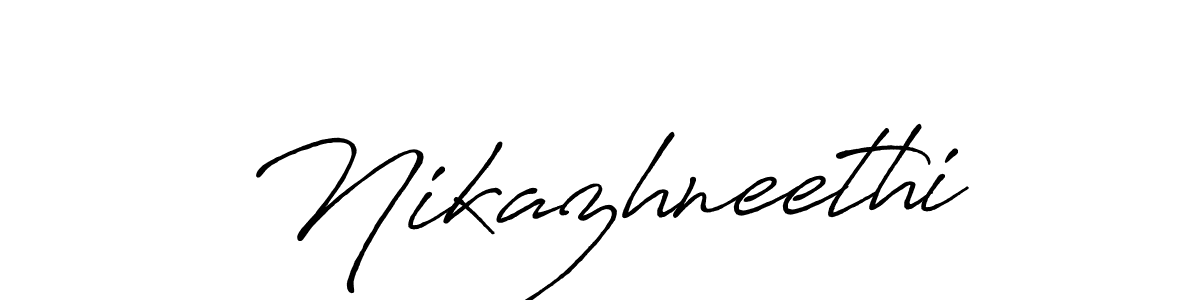 You should practise on your own different ways (Antro_Vectra_Bolder) to write your name (Nikazhneethi) in signature. don't let someone else do it for you. Nikazhneethi signature style 7 images and pictures png