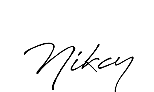 Best and Professional Signature Style for Nikcy. Antro_Vectra_Bolder Best Signature Style Collection. Nikcy signature style 7 images and pictures png