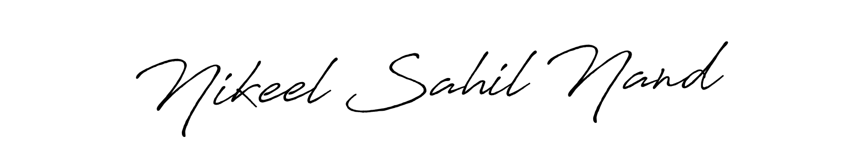 How to Draw Nikeel Sahil Nand signature style? Antro_Vectra_Bolder is a latest design signature styles for name Nikeel Sahil Nand. Nikeel Sahil Nand signature style 7 images and pictures png