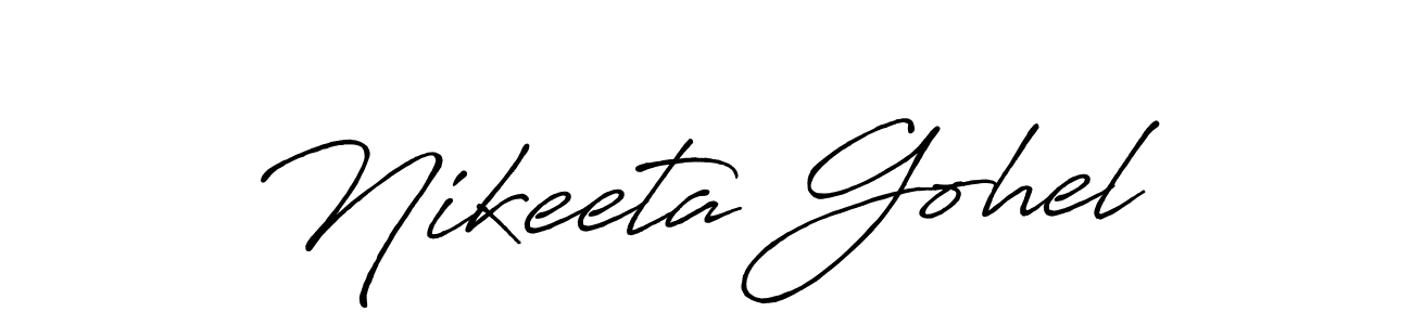 Make a beautiful signature design for name Nikeeta Gohel. Use this online signature maker to create a handwritten signature for free. Nikeeta Gohel signature style 7 images and pictures png