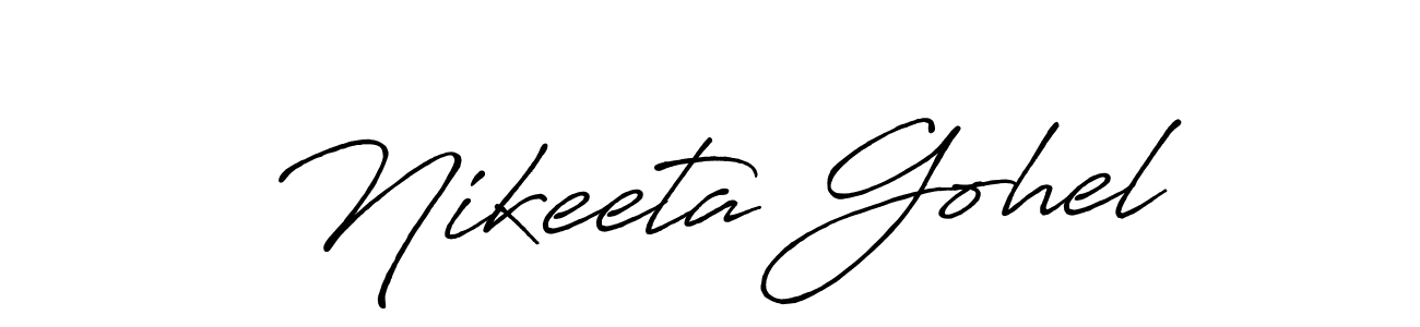 Make a beautiful signature design for name Nikeeta Gohel. Use this online signature maker to create a handwritten signature for free. Nikeeta Gohel signature style 7 images and pictures png