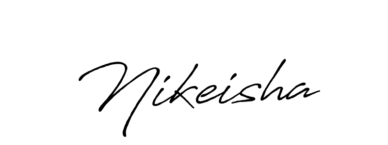 Design your own signature with our free online signature maker. With this signature software, you can create a handwritten (Antro_Vectra_Bolder) signature for name Nikeisha. Nikeisha signature style 7 images and pictures png