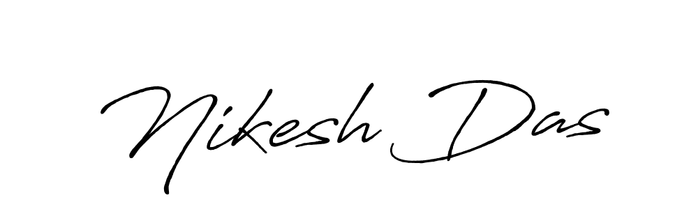 Make a beautiful signature design for name Nikesh Das. With this signature (Antro_Vectra_Bolder) style, you can create a handwritten signature for free. Nikesh Das signature style 7 images and pictures png