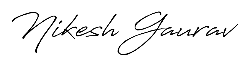See photos of Nikesh Gaurav official signature. Check more albums & portfolios. Read reviews & check more about Antro_Vectra_Bolder font. Nikesh Gaurav signature style 7 images and pictures png