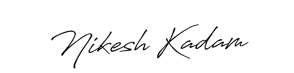 Make a beautiful signature design for name Nikesh Kadam. Use this online signature maker to create a handwritten signature for free. Nikesh Kadam signature style 7 images and pictures png