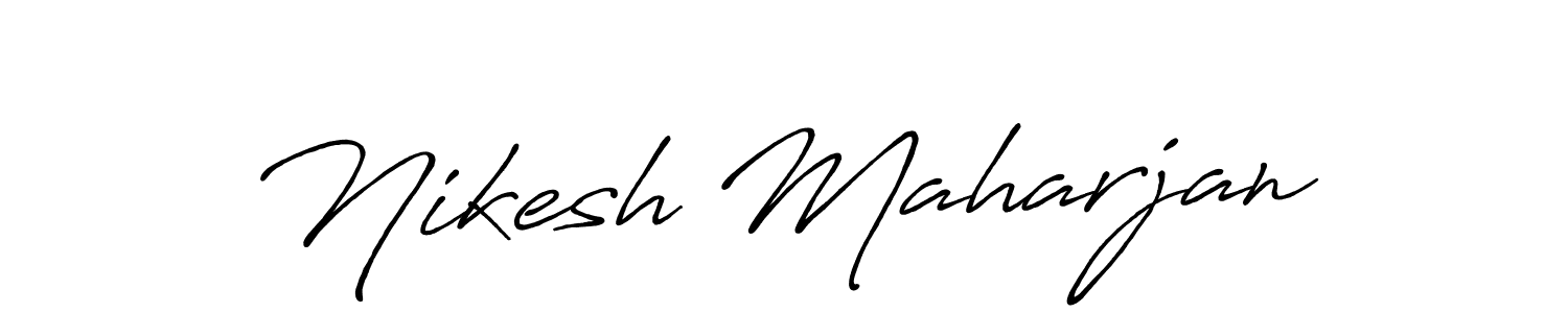 It looks lik you need a new signature style for name Nikesh Maharjan. Design unique handwritten (Antro_Vectra_Bolder) signature with our free signature maker in just a few clicks. Nikesh Maharjan signature style 7 images and pictures png