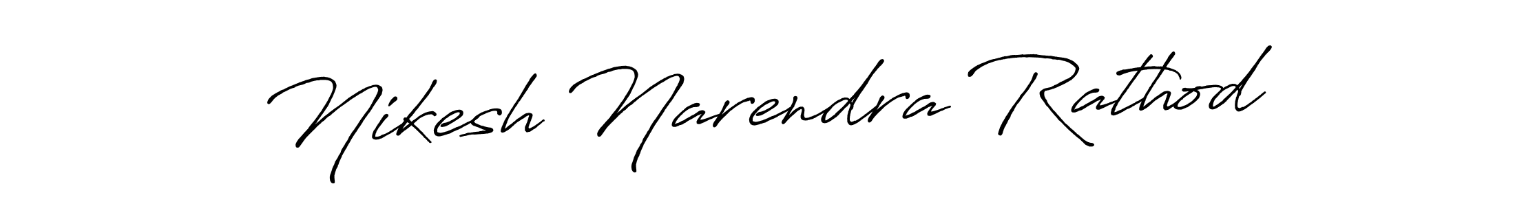 Make a beautiful signature design for name Nikesh Narendra Rathod. With this signature (Antro_Vectra_Bolder) style, you can create a handwritten signature for free. Nikesh Narendra Rathod signature style 7 images and pictures png