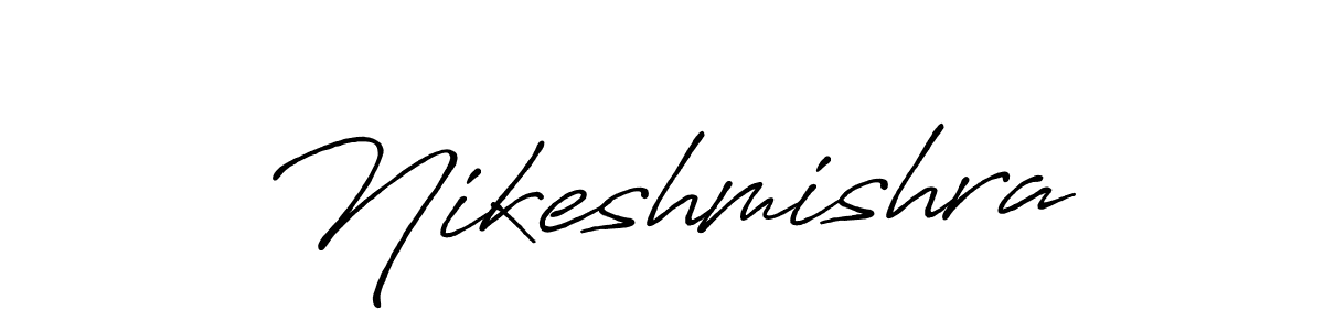 The best way (Antro_Vectra_Bolder) to make a short signature is to pick only two or three words in your name. The name Nikeshmishra include a total of six letters. For converting this name. Nikeshmishra signature style 7 images and pictures png