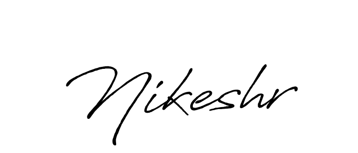 if you are searching for the best signature style for your name Nikeshr. so please give up your signature search. here we have designed multiple signature styles  using Antro_Vectra_Bolder. Nikeshr signature style 7 images and pictures png