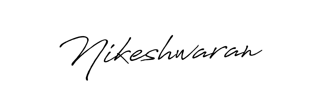 How to make Nikeshwaran signature? Antro_Vectra_Bolder is a professional autograph style. Create handwritten signature for Nikeshwaran name. Nikeshwaran signature style 7 images and pictures png