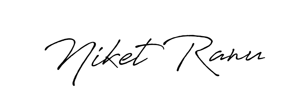 Use a signature maker to create a handwritten signature online. With this signature software, you can design (Antro_Vectra_Bolder) your own signature for name Niket Ranu. Niket Ranu signature style 7 images and pictures png