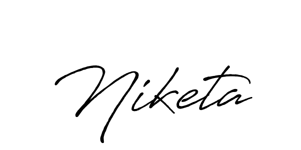 Also we have Niketa name is the best signature style. Create professional handwritten signature collection using Antro_Vectra_Bolder autograph style. Niketa signature style 7 images and pictures png