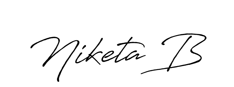 Make a beautiful signature design for name Niketa B. Use this online signature maker to create a handwritten signature for free. Niketa B signature style 7 images and pictures png