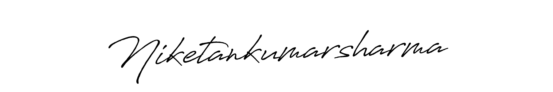 Use a signature maker to create a handwritten signature online. With this signature software, you can design (Antro_Vectra_Bolder) your own signature for name Niketankumarsharma. Niketankumarsharma signature style 7 images and pictures png