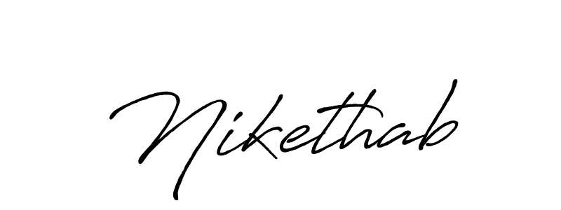 The best way (Antro_Vectra_Bolder) to make a short signature is to pick only two or three words in your name. The name Nikethab include a total of six letters. For converting this name. Nikethab signature style 7 images and pictures png