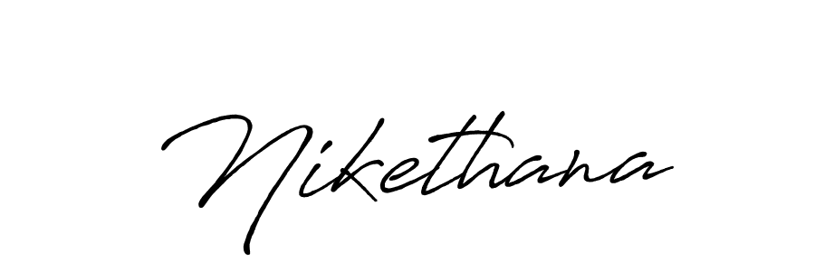 if you are searching for the best signature style for your name Nikethana. so please give up your signature search. here we have designed multiple signature styles  using Antro_Vectra_Bolder. Nikethana signature style 7 images and pictures png