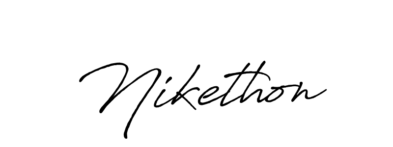 Similarly Antro_Vectra_Bolder is the best handwritten signature design. Signature creator online .You can use it as an online autograph creator for name Nikethon. Nikethon signature style 7 images and pictures png