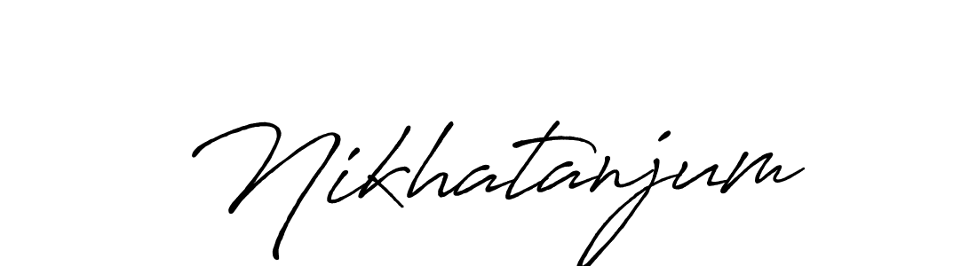 Here are the top 10 professional signature styles for the name Nikhatanjum. These are the best autograph styles you can use for your name. Nikhatanjum signature style 7 images and pictures png