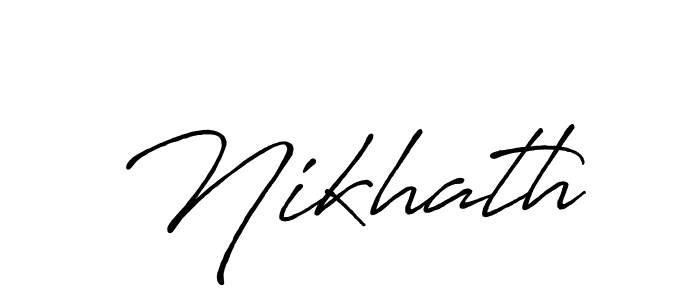 Once you've used our free online signature maker to create your best signature Antro_Vectra_Bolder style, it's time to enjoy all of the benefits that Nikhath name signing documents. Nikhath signature style 7 images and pictures png