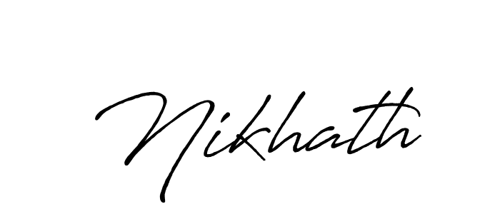 Once you've used our free online signature maker to create your best signature Antro_Vectra_Bolder style, it's time to enjoy all of the benefits that Nikhath name signing documents. Nikhath signature style 7 images and pictures png