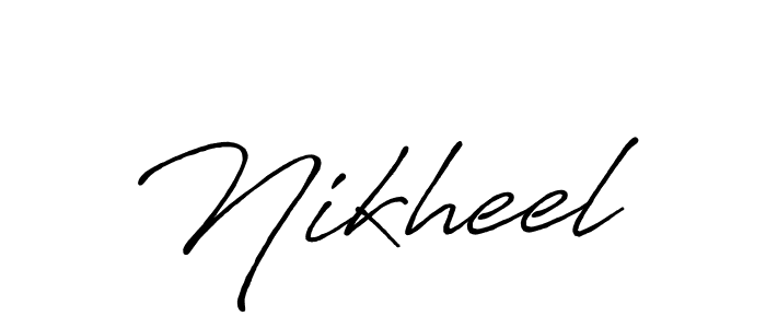 How to make Nikheel name signature. Use Antro_Vectra_Bolder style for creating short signs online. This is the latest handwritten sign. Nikheel signature style 7 images and pictures png