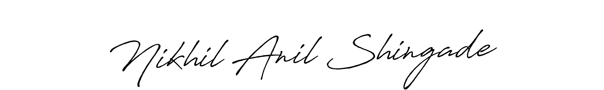 Also we have Nikhil Anil Shingade name is the best signature style. Create professional handwritten signature collection using Antro_Vectra_Bolder autograph style. Nikhil Anil Shingade signature style 7 images and pictures png