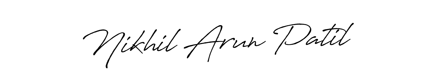 Similarly Antro_Vectra_Bolder is the best handwritten signature design. Signature creator online .You can use it as an online autograph creator for name Nikhil Arun Patil. Nikhil Arun Patil signature style 7 images and pictures png