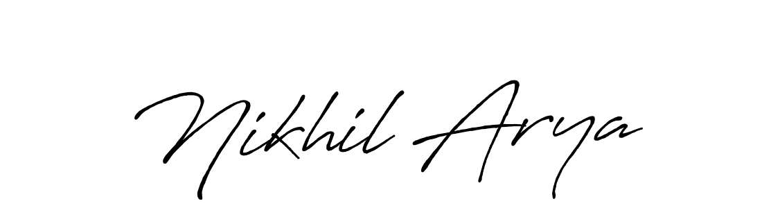 Here are the top 10 professional signature styles for the name Nikhil Arya. These are the best autograph styles you can use for your name. Nikhil Arya signature style 7 images and pictures png
