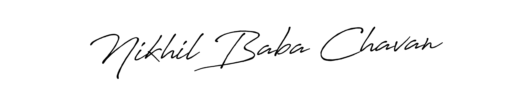 How to Draw Nikhil Baba Chavan signature style? Antro_Vectra_Bolder is a latest design signature styles for name Nikhil Baba Chavan. Nikhil Baba Chavan signature style 7 images and pictures png