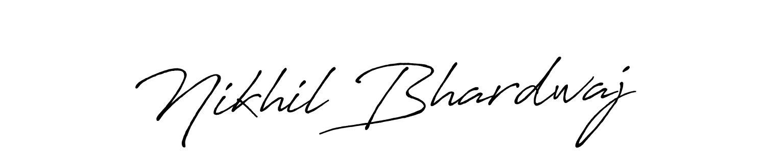 Antro_Vectra_Bolder is a professional signature style that is perfect for those who want to add a touch of class to their signature. It is also a great choice for those who want to make their signature more unique. Get Nikhil Bhardwaj name to fancy signature for free. Nikhil Bhardwaj signature style 7 images and pictures png