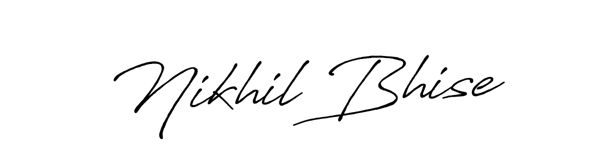This is the best signature style for the Nikhil Bhise name. Also you like these signature font (Antro_Vectra_Bolder). Mix name signature. Nikhil Bhise signature style 7 images and pictures png