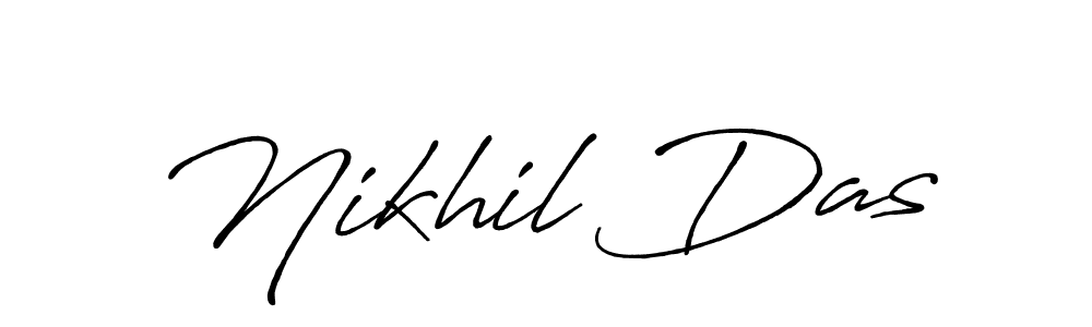 Make a beautiful signature design for name Nikhil Das. With this signature (Antro_Vectra_Bolder) style, you can create a handwritten signature for free. Nikhil Das signature style 7 images and pictures png
