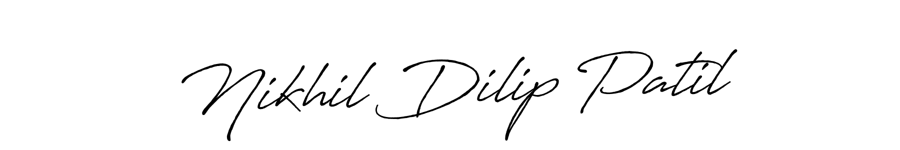 How to make Nikhil Dilip Patil signature? Antro_Vectra_Bolder is a professional autograph style. Create handwritten signature for Nikhil Dilip Patil name. Nikhil Dilip Patil signature style 7 images and pictures png