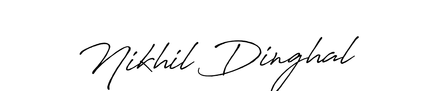 Antro_Vectra_Bolder is a professional signature style that is perfect for those who want to add a touch of class to their signature. It is also a great choice for those who want to make their signature more unique. Get Nikhil Dinghal name to fancy signature for free. Nikhil Dinghal signature style 7 images and pictures png
