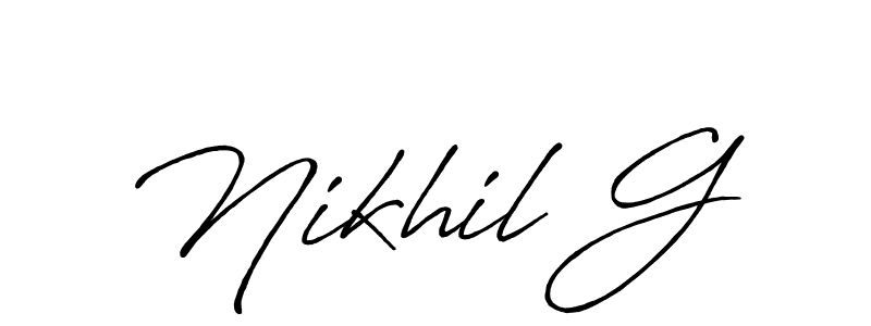 How to Draw Nikhil G signature style? Antro_Vectra_Bolder is a latest design signature styles for name Nikhil G. Nikhil G signature style 7 images and pictures png