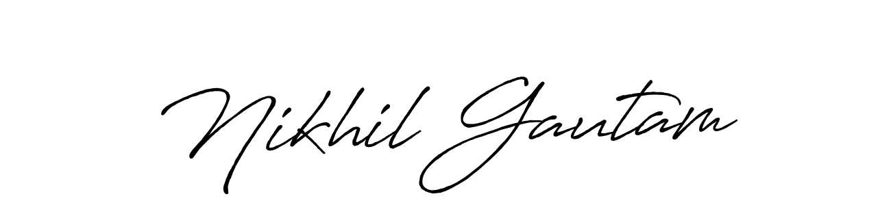 It looks lik you need a new signature style for name Nikhil Gautam. Design unique handwritten (Antro_Vectra_Bolder) signature with our free signature maker in just a few clicks. Nikhil Gautam signature style 7 images and pictures png