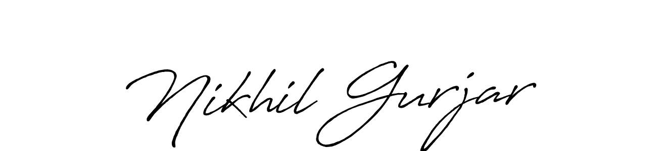 Similarly Antro_Vectra_Bolder is the best handwritten signature design. Signature creator online .You can use it as an online autograph creator for name Nikhil Gurjar. Nikhil Gurjar signature style 7 images and pictures png