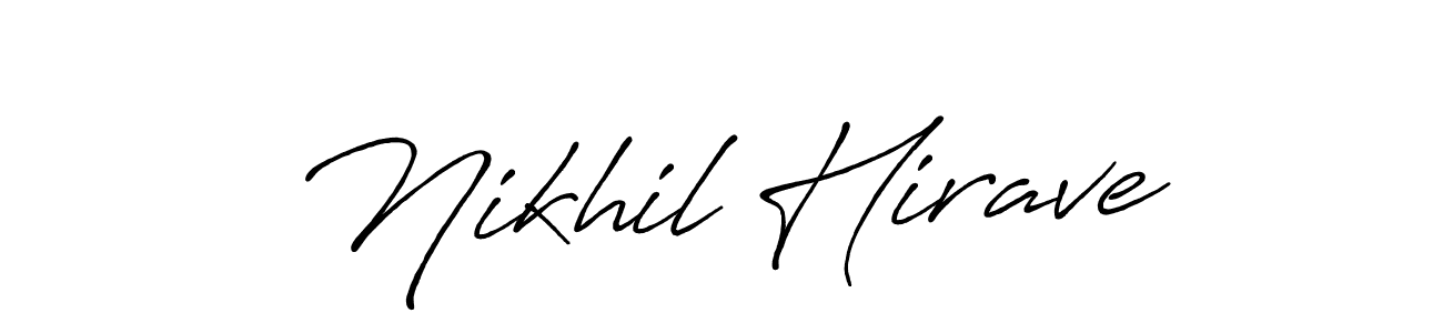Similarly Antro_Vectra_Bolder is the best handwritten signature design. Signature creator online .You can use it as an online autograph creator for name Nikhil Hirave. Nikhil Hirave signature style 7 images and pictures png