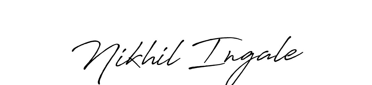 Similarly Antro_Vectra_Bolder is the best handwritten signature design. Signature creator online .You can use it as an online autograph creator for name Nikhil Ingale. Nikhil Ingale signature style 7 images and pictures png