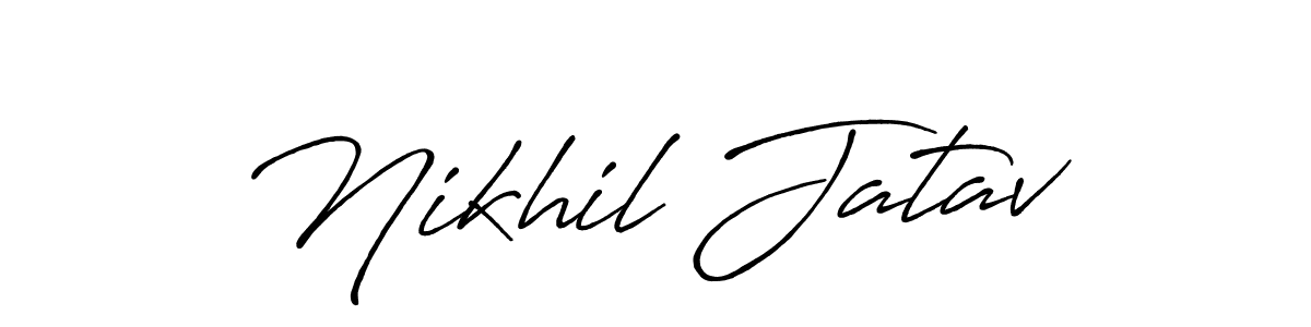 if you are searching for the best signature style for your name Nikhil Jatav. so please give up your signature search. here we have designed multiple signature styles  using Antro_Vectra_Bolder. Nikhil Jatav signature style 7 images and pictures png