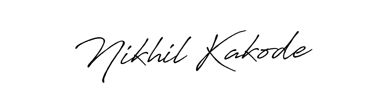 Use a signature maker to create a handwritten signature online. With this signature software, you can design (Antro_Vectra_Bolder) your own signature for name Nikhil Kakode. Nikhil Kakode signature style 7 images and pictures png