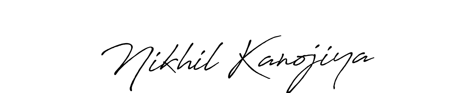 This is the best signature style for the Nikhil Kanojiya name. Also you like these signature font (Antro_Vectra_Bolder). Mix name signature. Nikhil Kanojiya signature style 7 images and pictures png