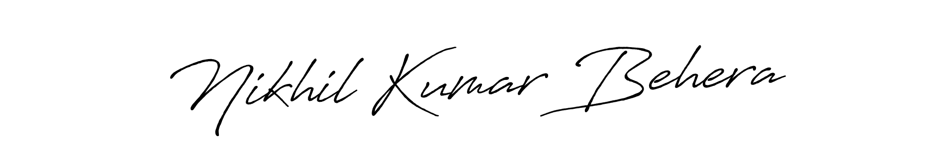 It looks lik you need a new signature style for name Nikhil Kumar Behera. Design unique handwritten (Antro_Vectra_Bolder) signature with our free signature maker in just a few clicks. Nikhil Kumar Behera signature style 7 images and pictures png