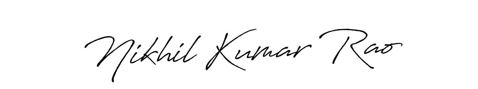 This is the best signature style for the Nikhil Kumar Rao name. Also you like these signature font (Antro_Vectra_Bolder). Mix name signature. Nikhil Kumar Rao signature style 7 images and pictures png