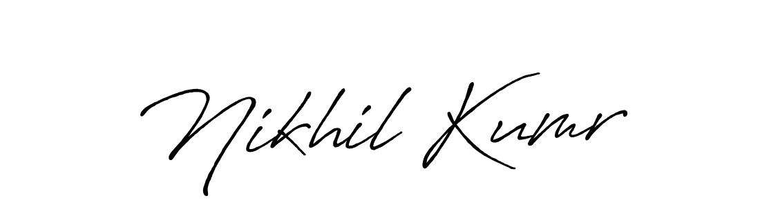 It looks lik you need a new signature style for name Nikhil Kumr. Design unique handwritten (Antro_Vectra_Bolder) signature with our free signature maker in just a few clicks. Nikhil Kumr signature style 7 images and pictures png