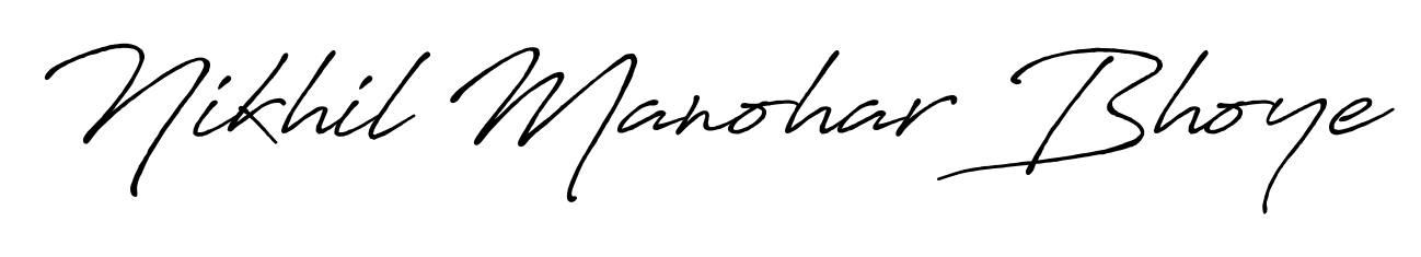 Here are the top professional signature styles for the name Nikhil Manohar Bhoye. These are the best autograph styles you can use for your name. Nikhil Manohar Bhoye signature style 7 images and pictures png